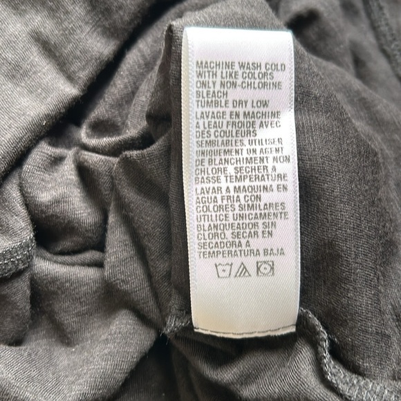 James Perse COTTON CREPE TEE Black Crewneck Modal Short Sleeve Sz 0 XS NEW - Picture 8 of 12